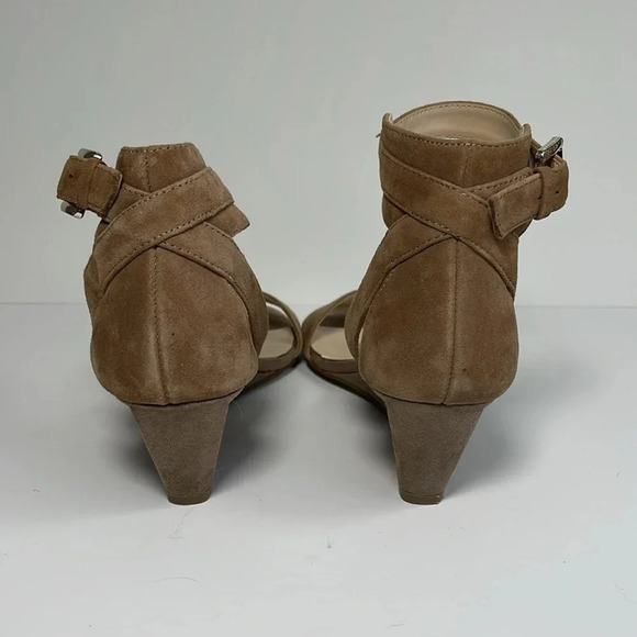 Nine West Ventana Ankle Strap Sand Demi Wedge Sandals Women's Size 6 - Picture 4 of 8